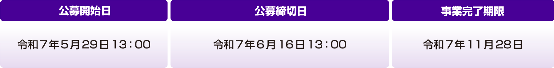 公募期間